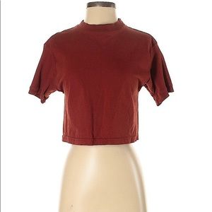 Burgundy crop top